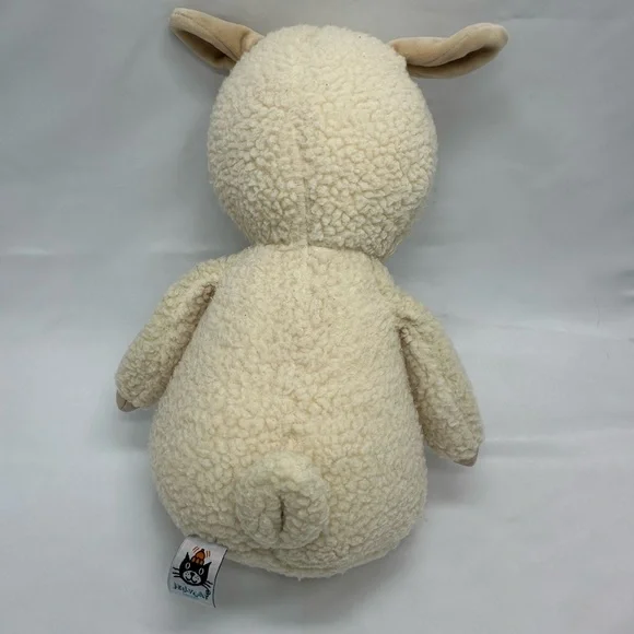 Retired Jellycat Sleepee Cream Lamb Plush - Soft Cream Beige Sleeping Sheep - Picture 6 of 9